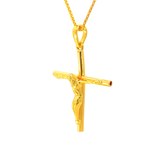 22k Yellow Gold Cross Religious Large Pendants with gold weight of 5.6g